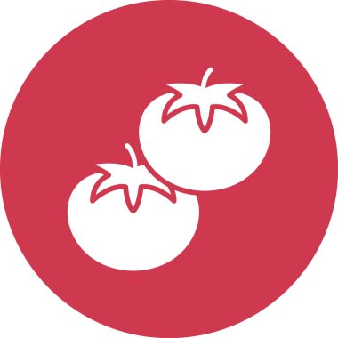 Kiraz. Web simgesi vektör illüstrasyonu