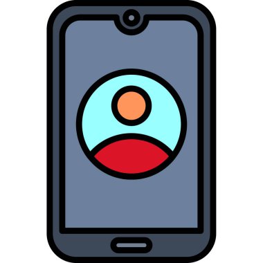 Telefon simgesi vektör illüstrasyonu