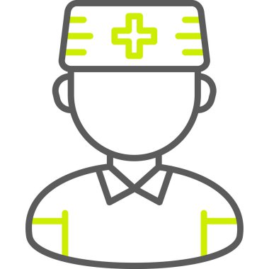 doktor simgesi, vektör illüstrasyonu