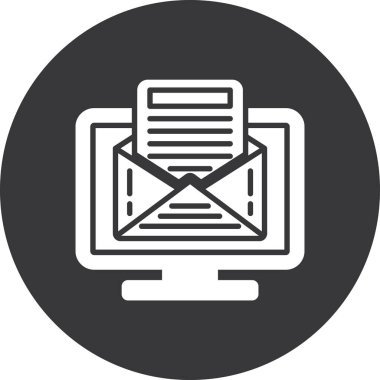 ileti e- posta simgesi vektör illüstrasyonu