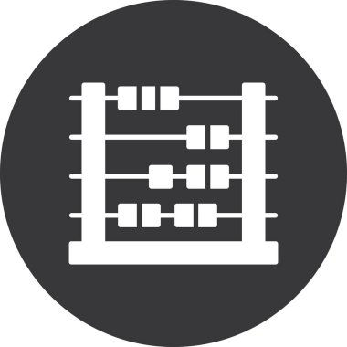 abaküs vektör simgesi modern basit tasarım