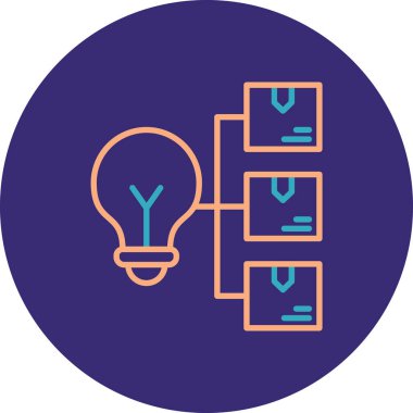 Ampul Simgesi, Vektör illüstrasyonu