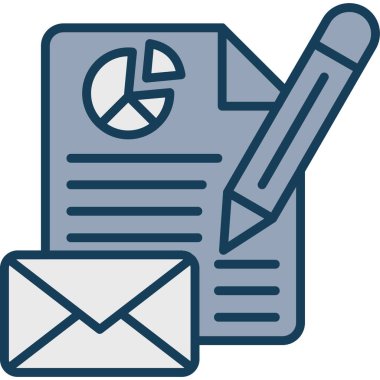 Mektup. Web simgesi basit illüstrasyon