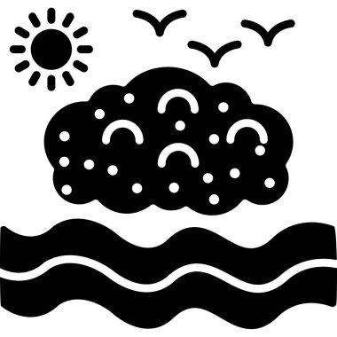 Güneş Simgesi Vektör illüstrasyonu