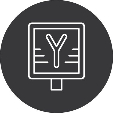 Modern bir simgenin vektör illüstrasyonu