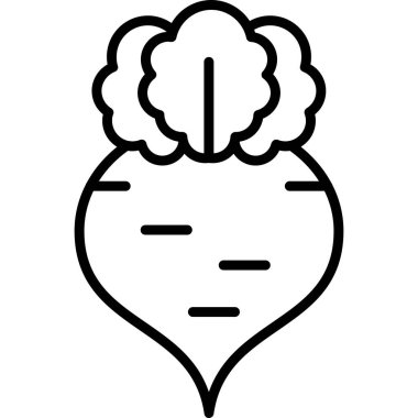 beyin ikonu vektör illüstrasyonu