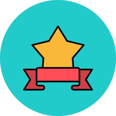 Yıldız simgesinin vektör illüstrasyonu