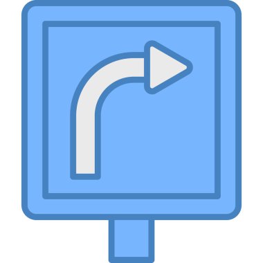 Yön ok ikonu vektör illüstrasyonu