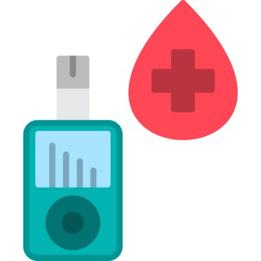 Kan bağışı ikonu vektör illüstrasyonu