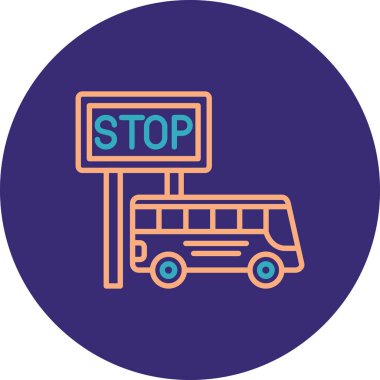 Dur işareti vektör simgesi