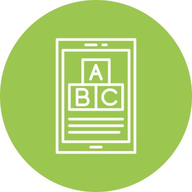 mobil vektör simgesi modern basit tasarım