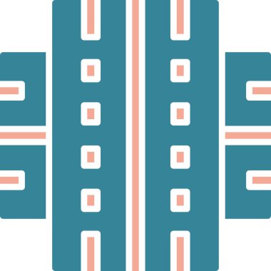 Bina. Web simgesi basit illüstrasyon