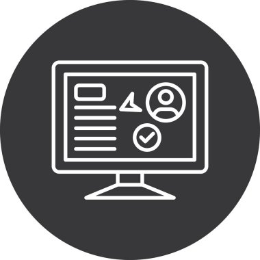 Seo simgesinin vektör illüstrasyonu