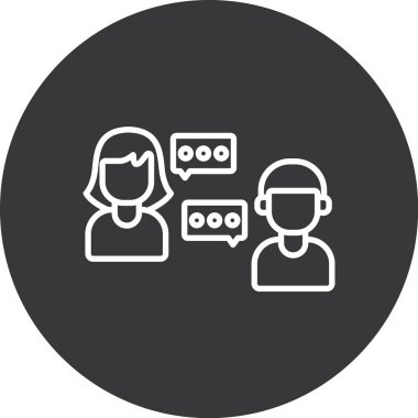 insanlar simge vektör illüstrasyonu