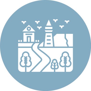 şehir simgesi vektör illüstrasyonu