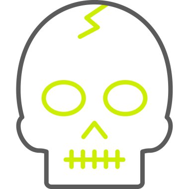 Kafatası. Web vektörü basit illüstrasyon