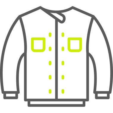 shirt simgesi vektör illüstrasyonu