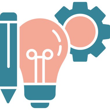 Yaratıcı bir fikir simge vektör çizim