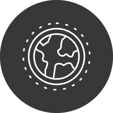 dünya vektör illüstrasyonu, simge