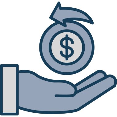 el ele para çantası izole edilmiş ikon vektör illüstrasyon tasarımı