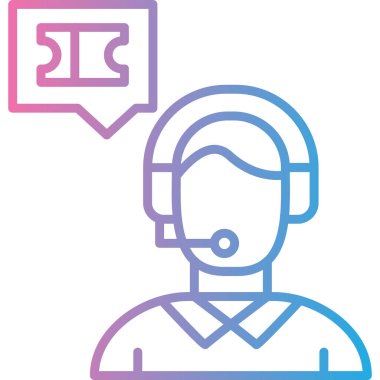 konuşma balonu vektör çizim tasarımı ile avatar adam