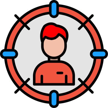 man simgesi vektör illüstrasyonu