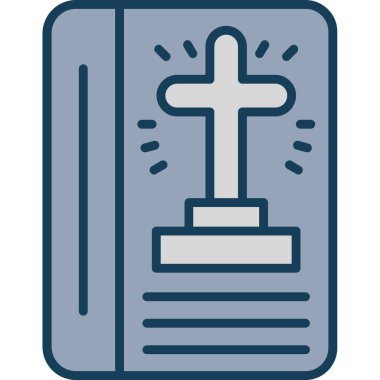 İncil. Web simgesi basit illüstrasyon