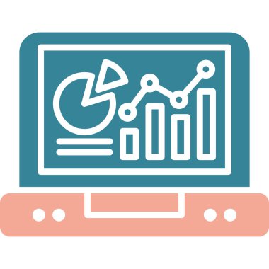 İş ve finans ikonu. resimleme