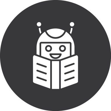 Robot simgesinin vektör illüstrasyonu