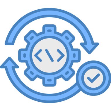 Teçhizat Web simgesi basit illüstrasyon