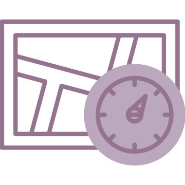 Modern simge ölçüm eksikliğinin vektör illüstrasyonu