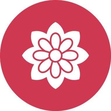 Morning Glory Simgesi, Basit Renk Vektörü İllüstrasyonu