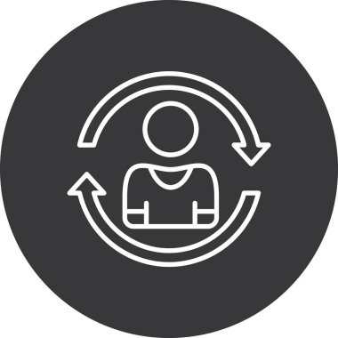 İş ve finans simgesinin vektör illüstrasyonu