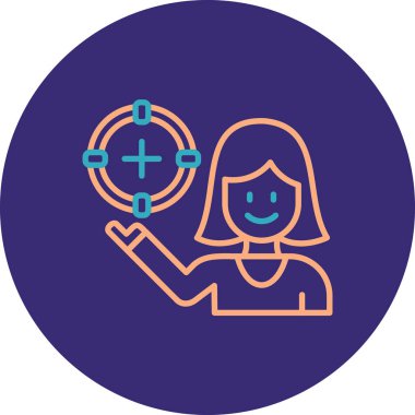 İnsan simgesinin vektör illüstrasyonu