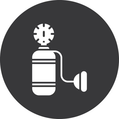 Gaz pompası kutsal kişilerin resmi, vektör çizim