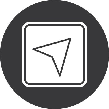 Web için imleç vektör simgesi modern basit vektör çizimi