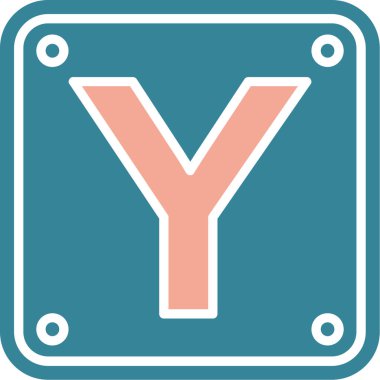 Tek izole simge işaretinin vektör illüstrasyonu