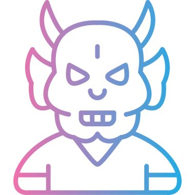 Şeytani kötü ikon