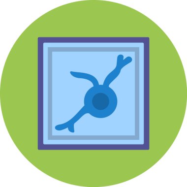 Yüzme havuzu. Web simgesi basit tasarım