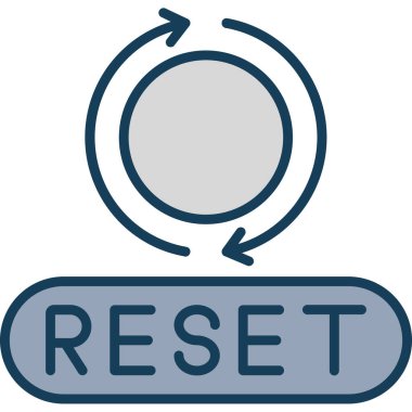 Yenile. Web simgesi basit illüstrasyon