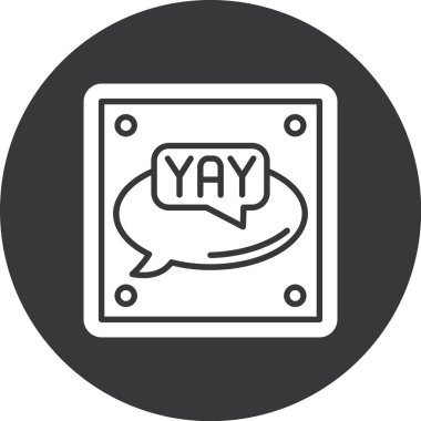 Bir etiket simgesinin vektör illüstrasyonu