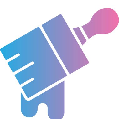 Boya Fırçası. Web simgesi basit illüstrasyon