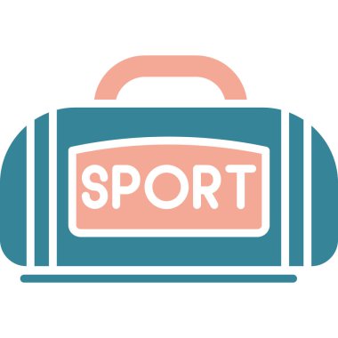 spor ekipmanları renkli vektör simgesi