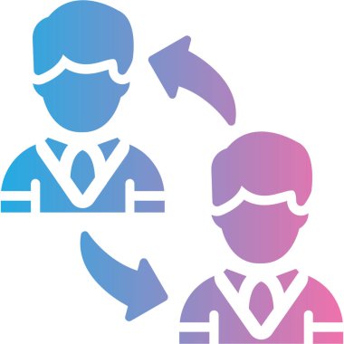 Takım elbise giyen bir adamın vektör çizimi