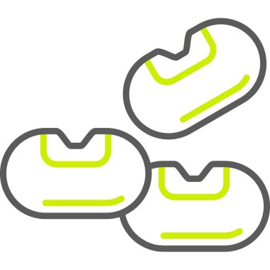 Çizgi film karakteri simgesinin vektör çizimi