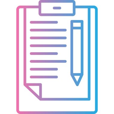 Belge simgesinin vektör illüstrasyonu