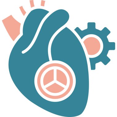 İnsan kalbi ve insan organı simgesi