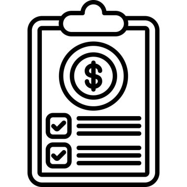 Fatura para ikonu. beyaz arkaplanda izole edilmiş web tasarımı için ödeme kontrol vektör simgesi