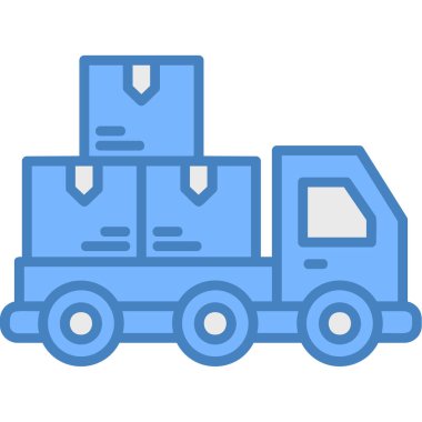 kargo kamyonu simgesi yükleme - taslak biçimi