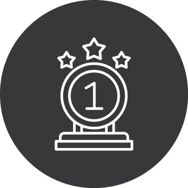 Ödül Simgesi. Vektör İllüstrasyonu.